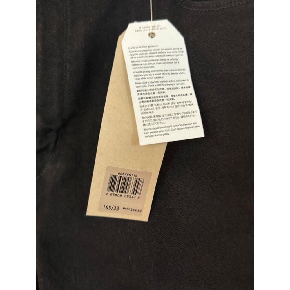 Levis Mid Rise Skinny Jeans Womens Size 16 Black Soft Feel Comfortable Fit - Picture 2 of 7